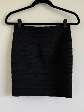 Textured Knit Pencil Skirt